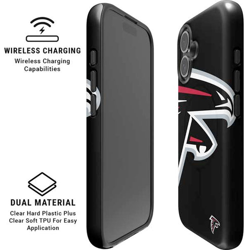 NFL Atlanta Falcons Large Logo iPhone 16 Magsafe Impact Case