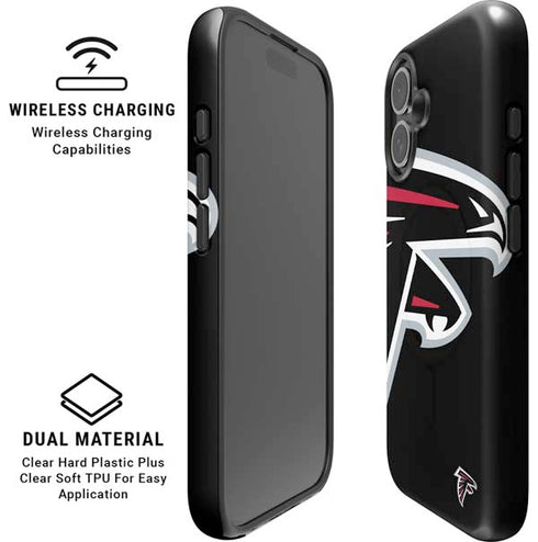 NFL Atlanta Falcons Large Logo iPhone 16 Plus Magsafe Impact Case