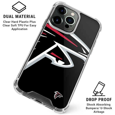 NFL Atlanta Falcons Large Logo iPhone 16 Pro Clear Case