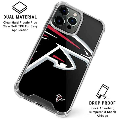 NFL Atlanta Falcons Large Logo iPhone 16 Pro Max Clear Case