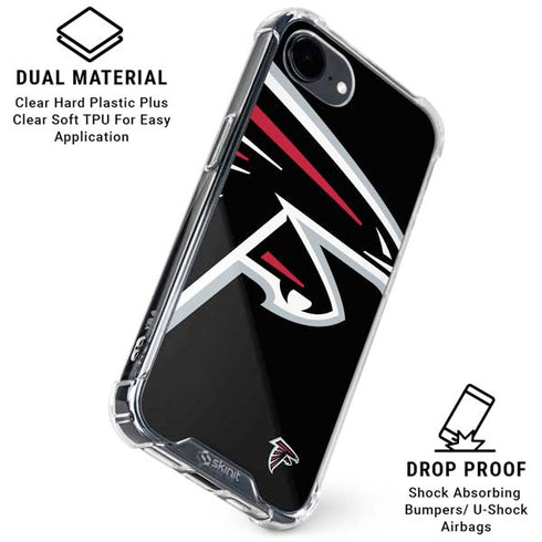 NFL Atlanta Falcons Large Logo iPhone 16e Clear Case