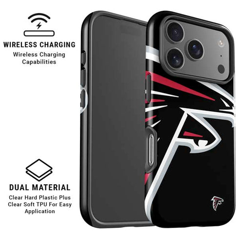 NFL Atlanta Falcons Large Logo iPhone 17 Pro Magsafe Impact Case
