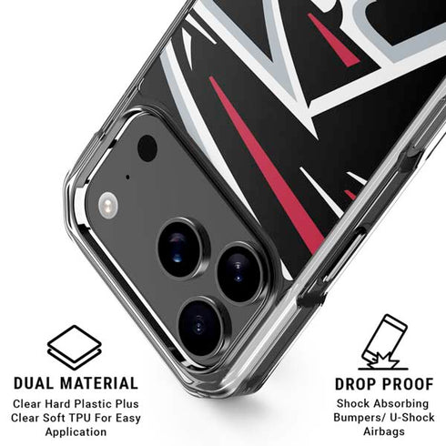 NFL Atlanta Falcons Large Logo iPhone 18 Pro Clear Case
