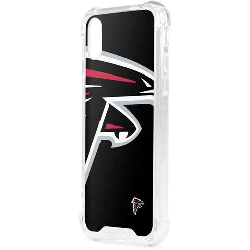 NFL Atlanta Falcons Large Logo iPhone XS Clear Case