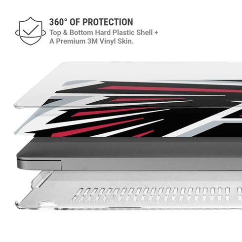 NFL Atlanta Falcons Large Logo MacBook Pro 14in (2021-24) Case plus Skin