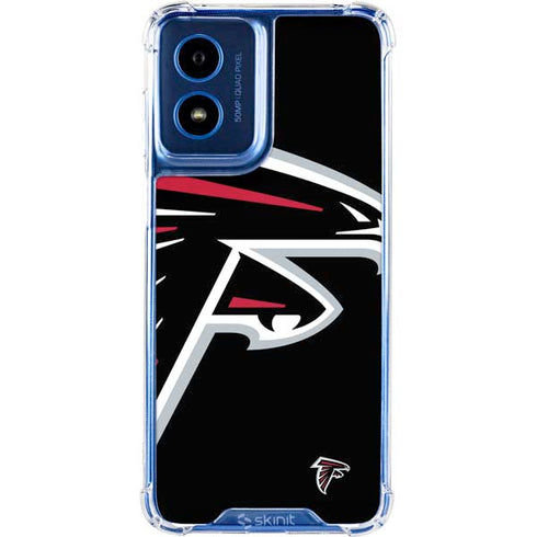 NFL Atlanta Falcons Large Logo Moto G 5G (2024) Clear Case