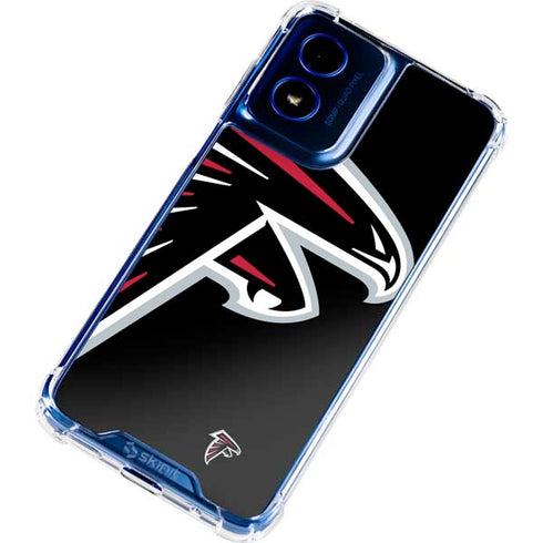 NFL Atlanta Falcons Large Logo Moto G 5G (2024) Clear Case