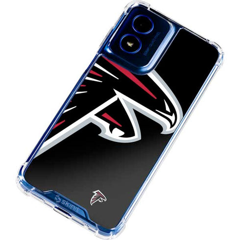 NFL Atlanta Falcons Large Logo Moto G Play 4G (2024) Clear Case