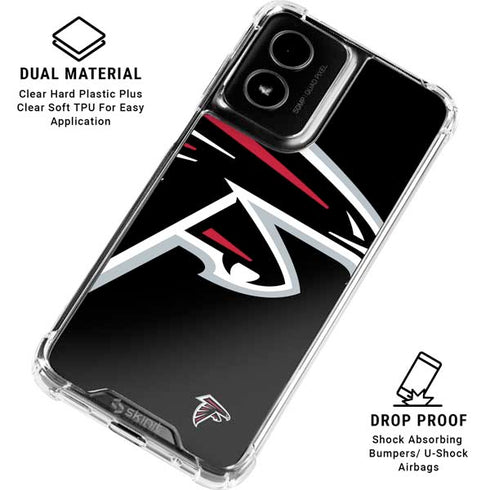 NFL Atlanta Falcons Large Logo Moto G Power 5G (2024) Clear Case