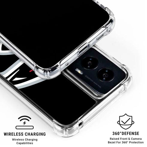 NFL Atlanta Falcons Large Logo Moto G Power 5G (2024) Clear Case
