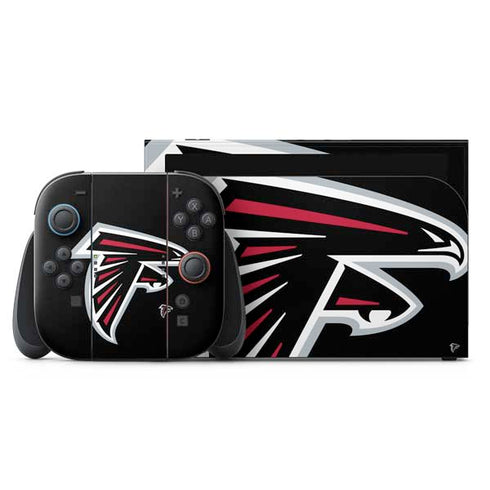 NFL Atlanta Falcons Large Logo Nintendo Switch 2 (2025) with Joy-Con Skin