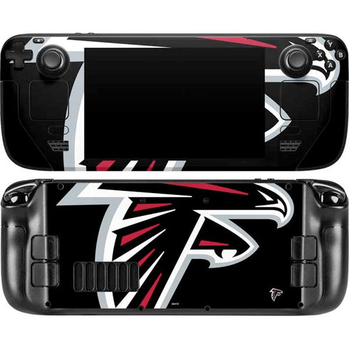 NFL Atlanta Falcons Large Logo Steam Deck Handheld Gaming Computer Skin