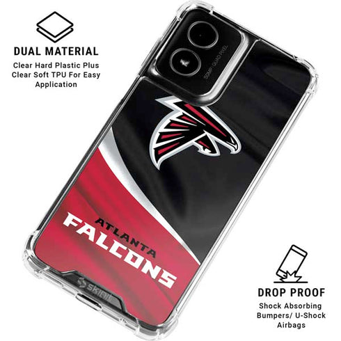 NFL Atlanta Falcons Moto G Power 5G (2024) Clear Case
