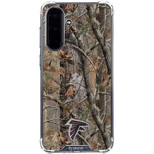 NFL Atlanta Falcons Realtree AP Camo Galaxy A36 5G Clear Case