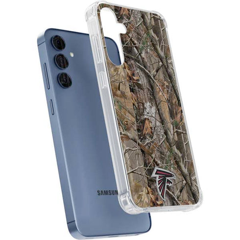 NFL Atlanta Falcons Realtree AP Camo Galaxy A55 5G Clear Case