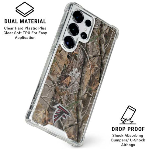 NFL Atlanta Falcons Realtree AP Camo Galaxy S25 Ultra Clear Case
