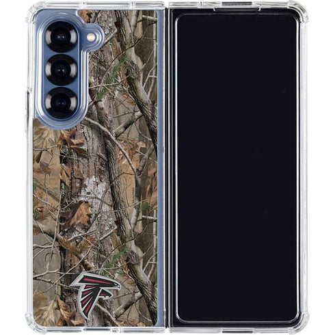 NFL Atlanta Falcons Realtree AP Camo Galaxy Z Fold6 Clear Case