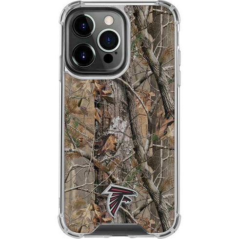 NFL Atlanta Falcons Realtree AP Camo iPhone 16 Pro Max Clear Case