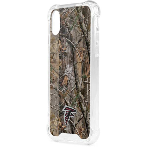 NFL Atlanta Falcons Realtree AP Camo iPhone XS Clear Case