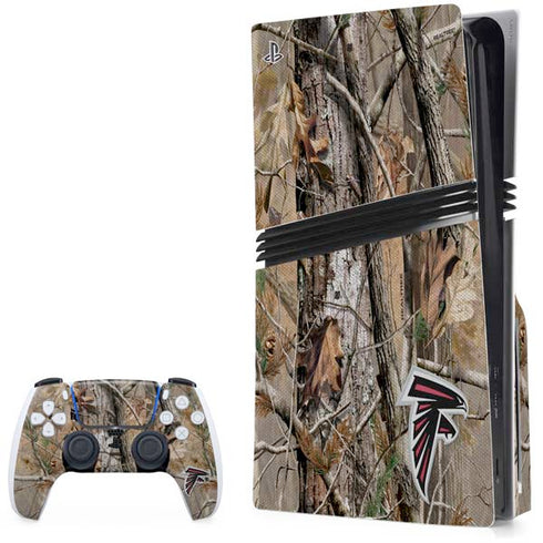 NFL Atlanta Falcons Realtree AP Camo PS5 Pro Disk Bundle Skin