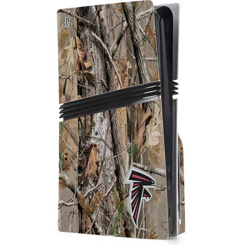 NFL Atlanta Falcons Realtree AP Camo PS5 Pro Disk Console Skin