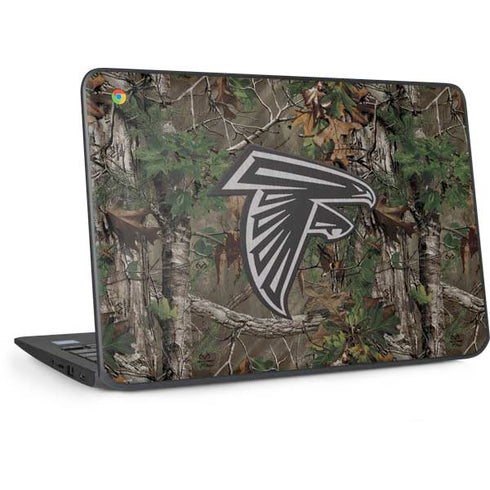 NFL Atlanta Falcons Realtree Xtra Green Camo HP Chromebook Skin