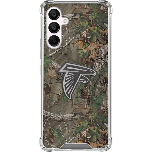 NFL Atlanta Falcons Realtree Xtra Green Camo Galaxy A16 5G Clear Case