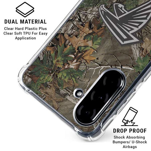 NFL Atlanta Falcons Realtree Xtra Green Camo Galaxy A36 5G Clear Case