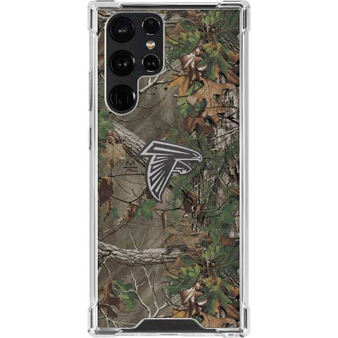 NFL Atlanta Falcons Realtree Xtra Green Camo Galaxy S23 Ultra Clear Case