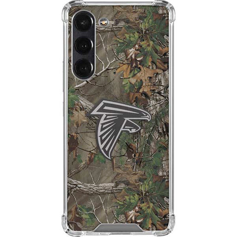 NFL Atlanta Falcons Realtree Xtra Green Camo Galaxy S24 FE Clear Case