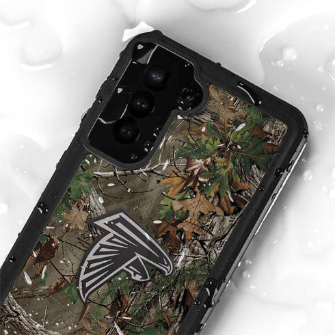 NFL Atlanta Falcons Realtree Xtra Green Camo Galaxy S24 Plus Waterproof Case