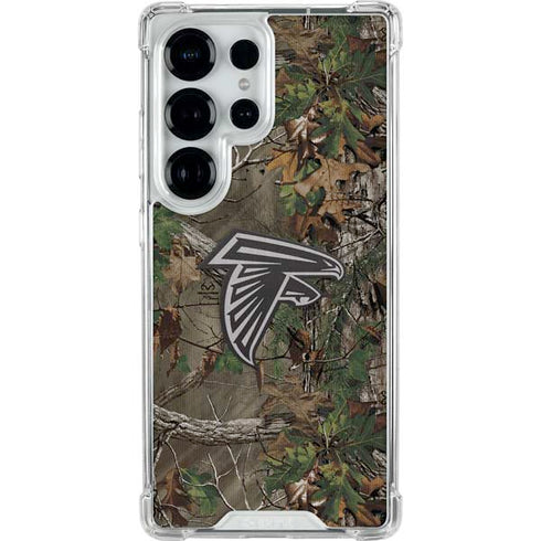 NFL Atlanta Falcons Realtree Xtra Green Camo Galaxy S25 Ultra Clear Case