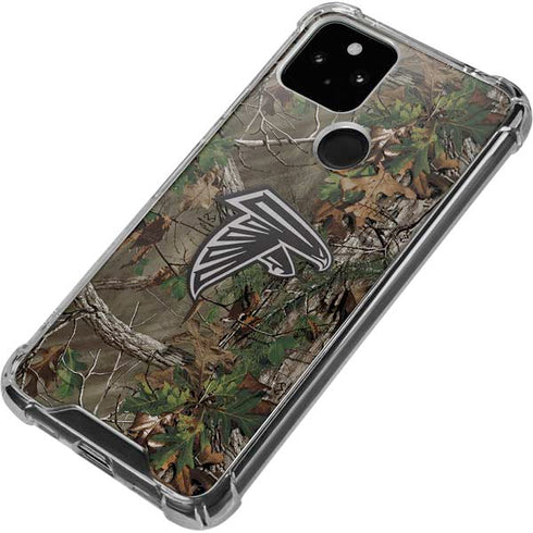 NFL Atlanta Falcons Realtree Xtra Green Camo Google Pixel 5 Clear Case