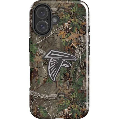 NFL Atlanta Falcons Realtree Xtra Green Camo iPhone 16 Magsafe Impact Case