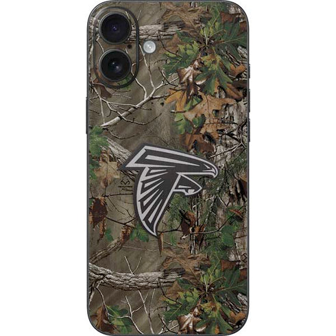 NFL Atlanta Falcons Realtree Xtra Green Camo iPhone 16 Plus Skin