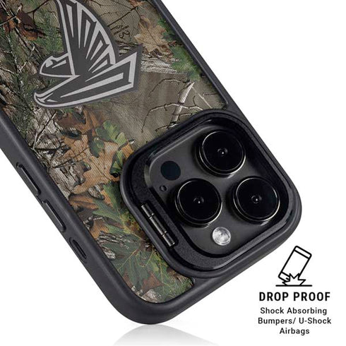 NFL Atlanta Falcons Realtree Xtra Green Camo iPhone 16 Pro Max Kickstand Case