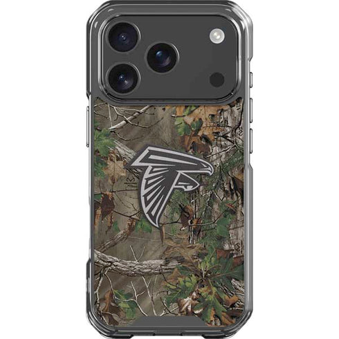 NFL Atlanta Falcons Realtree Xtra Green Camo iPhone 18 Pro Clear Case