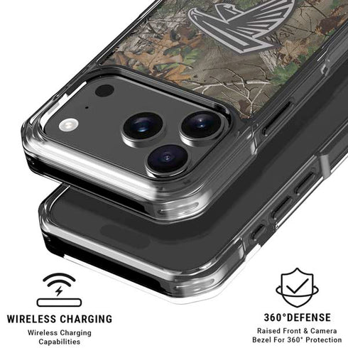 NFL Atlanta Falcons Realtree Xtra Green Camo iPhone 18 Pro Clear Case