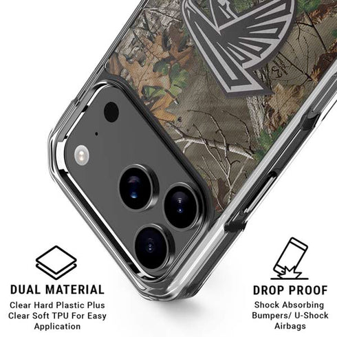 NFL Atlanta Falcons Realtree Xtra Green Camo iPhone 18 Pro Clear Case