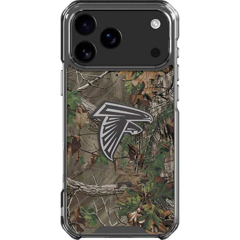 NFL Atlanta Falcons Realtree Xtra Green Camo iPhone 18 Pro Max Clear Case