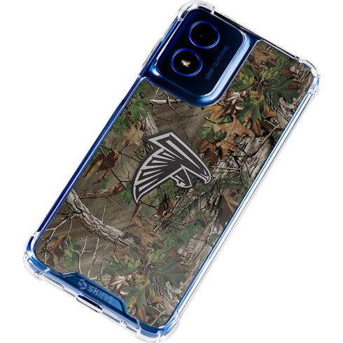 NFL Atlanta Falcons Realtree Xtra Green Camo Moto G 5G (2024) Clear Case