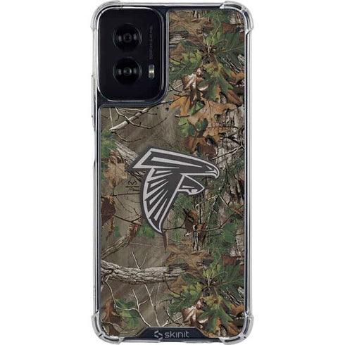 NFL Atlanta Falcons Realtree Xtra Green Camo Moto G Power 5G (2024) Clear Case