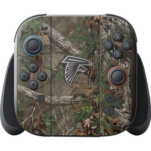 NFL Atlanta Falcons Realtree Xtra Green Camo Nintendo Switch 2 (2025) with Joy-Con Skin