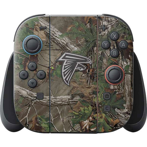 NFL Atlanta Falcons Realtree Xtra Green Camo Nintendo Switch 2 (2025) Joy-Con Controller Skin