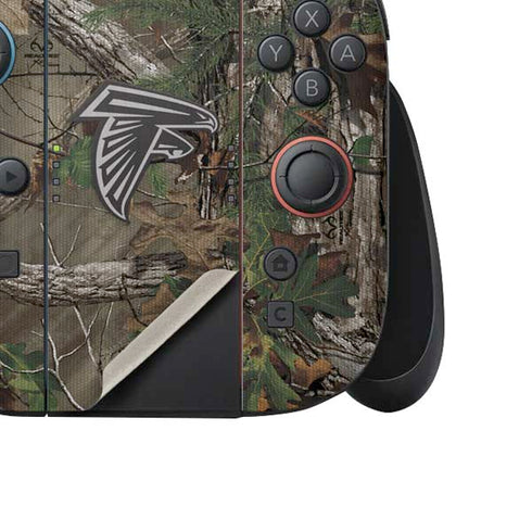 NFL Atlanta Falcons Realtree Xtra Green Camo Nintendo Switch 2 (2025) Joy-Con Controller Skin