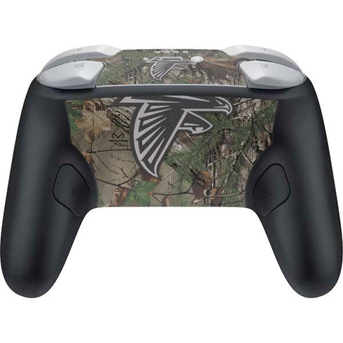 NFL Atlanta Falcons Realtree Xtra Green Camo Nintendo Switch 2 (2025) Pro Controller Skin