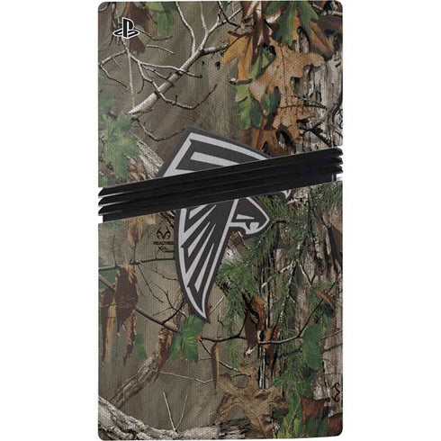 NFL Atlanta Falcons Realtree Xtra Green Camo PS5 Pro Console Skin