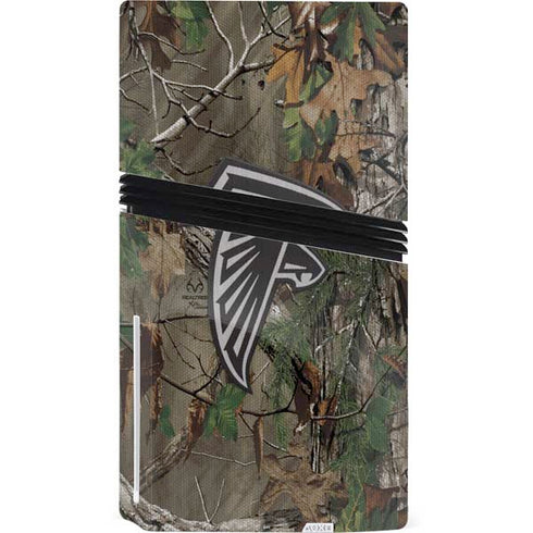 NFL Atlanta Falcons Realtree Xtra Green Camo PS5 Pro Disk Bundle Skin