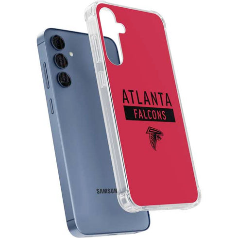 NFL Atlanta Falcons Red Performance Series Galaxy A55 5G Clear Case