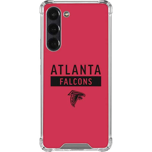 NFL Atlanta Falcons Red Performance Series Galaxy S24 FE Clear Case